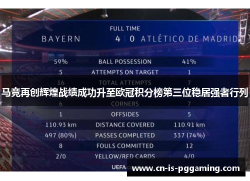 马竞再创辉煌战绩成功升至欧冠积分榜第三位稳居强者行列